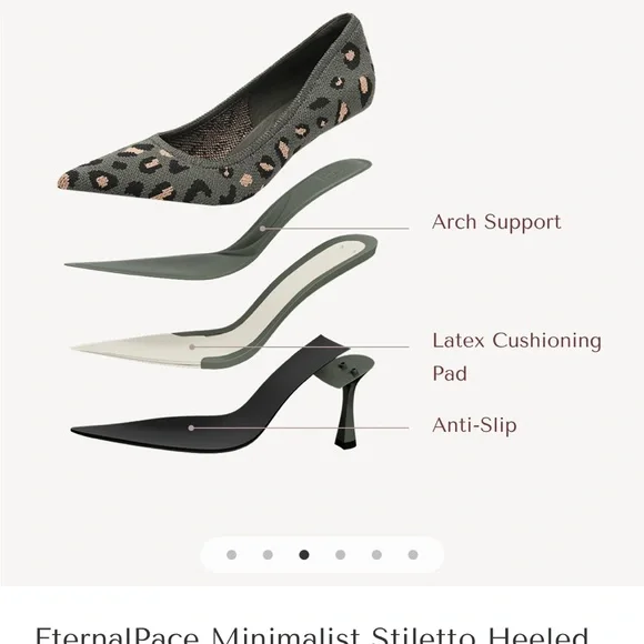 EternalPace Leopard Print Stiletto Heels - Black and Tan - Picture 2 of 5